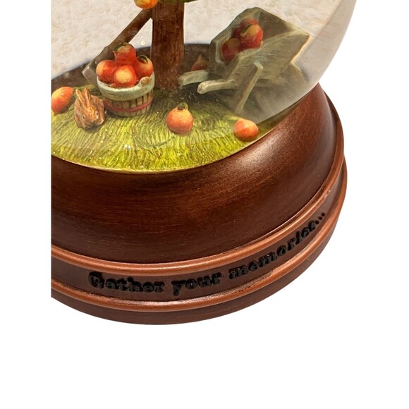 Marjolein Bastin Nature's Sketchbook Hallmark Fall Fruit Tree Glitter Snow Globe - Picture 10 of 14